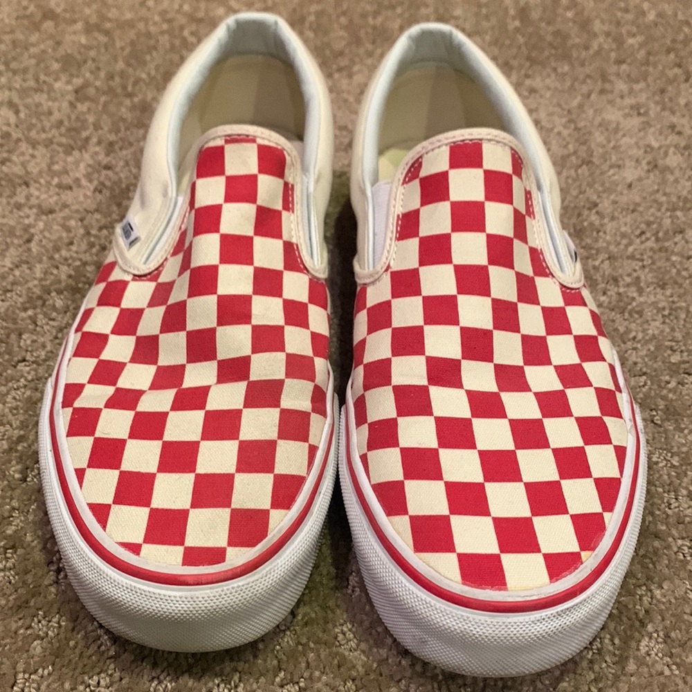 VANS in great condition checkered slip on shoes. Mens Sz 9 or Womens Sz 10.5